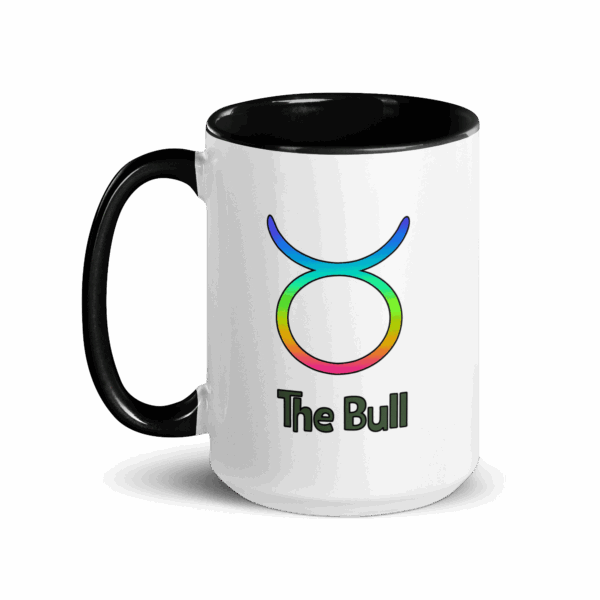 Taurus White Sun Sign Mug - Image 2