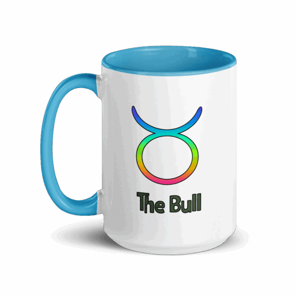Taurus White Sun Sign Mug - Image 4