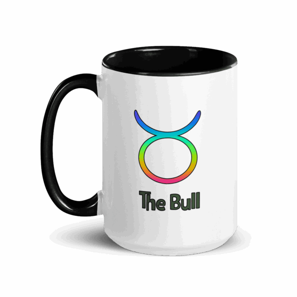 Taurus White Sun Sign Mug