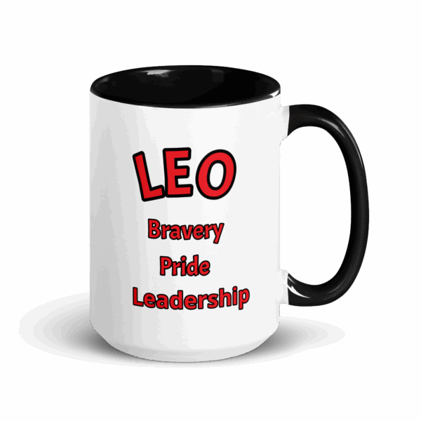 Leo Bravery White Mug - Image 2