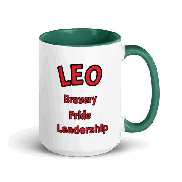 Leo Bravery White Mug - Image 6