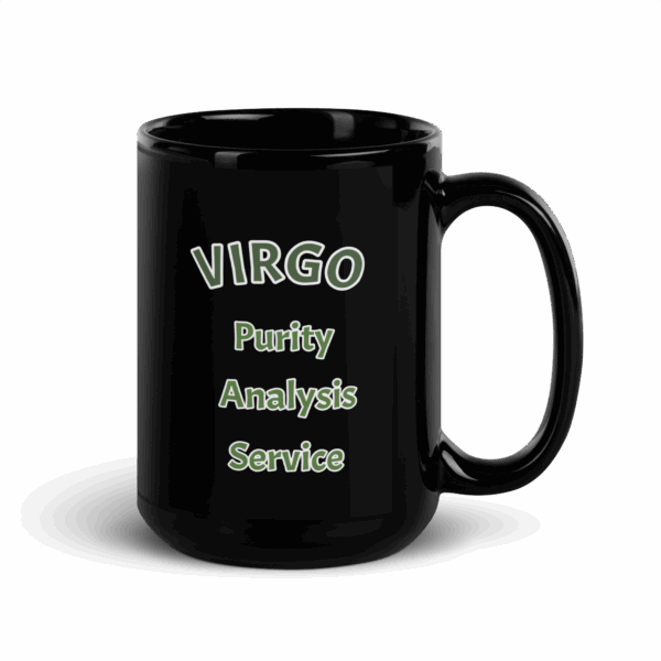 Virgo Purity Black Glossy Mug