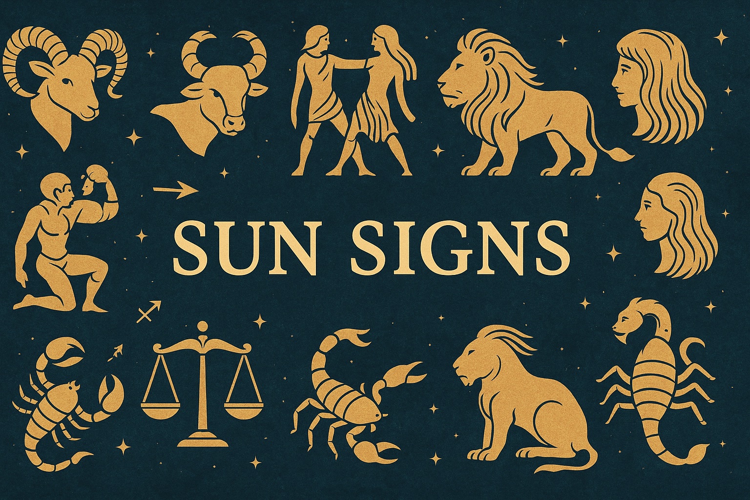 Sun signs banner