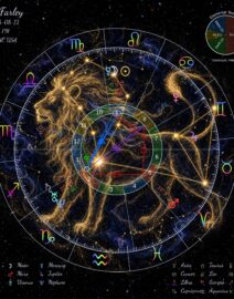 Celestial Spiral Galaxy Personalized Birth Chart Metal Wall Art