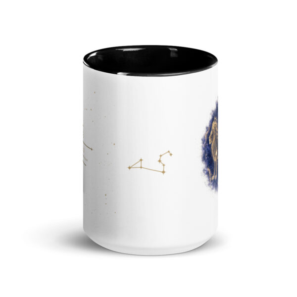Leo White Ceramic Mug with Color Inside (15 oz) — Celestial