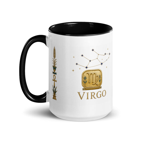 Virgo White Ceramic Mug with Color Inside (15 oz) — Ancient Egypt