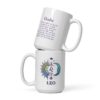 Personalized Leo mug, day and night leo mug v04 front view