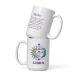 Personalized Libra mug, day and night libra mug v05 front view