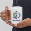 Personalized Sagittarius mug, day and night sagittarius mug v01 handle on left