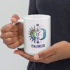 Personalized Taurus mug, day and night taurus mug v01 handle on left