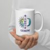 Personalized Gemini mug, day and night gemini mug v03 handle on right