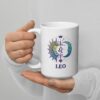 Personalized Leo mug, day and night leo mug v04 handle on left