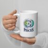 Personalized Pisces mug, day and night pisces mug v01 handle on left
