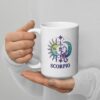 Personalized Scorpio mug, day and night scorpio mug v01 handle on left