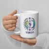Personalized Virgo mug, day and night virgo mug v03 handle on left