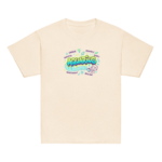 Aquarius Aries: Street Sign × Scorpio: Street Sign Tail Badge Youth Classic Tee (Gildan 5000B), White, Natural, Light Blue, front