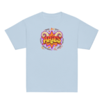 Aries Street Sign Youth Classic Tee (Gildan 5000B), White, Light Blue, Sport Grey, front