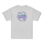 Pisces Aries: Street Sign × Scorpio: Street Sign Tail Badge Youth Classic Tee (Gildan 5000B), White, Sport Grey, front