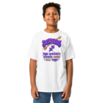 Sagittarius Street Sign Stack Youth Classic Tee (Gildan 5000B), White, Sport Grey, Light Blue, front