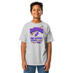 Sagittarius Street Sign Stack Youth Classic Tee (Gildan 5000B), White, Sport Grey, Light Blue, front