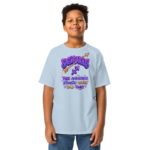 Sagittarius Street Sign Stack Youth Classic Tee (Gildan 5000B), White, Sport Grey, Light Blue, front