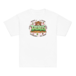 Taurus Street Sign Youth Classic Tee (Gildan 5000B), White, Sport Grey, Natural, front